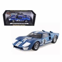 Shelby Collectibles SC401 1966 Ford GT40 GT 40 Mark II No.2 Blue 12 Hours of Sebring 1-18 Die