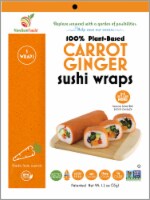 NewGem Foods® Carrot Ginger Sushi Wraps