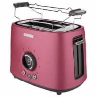 Sencor 2-Slot Toaster with Digital Button and Rack - Red