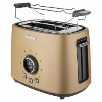 Sencor 2-Slot Toaster with Digital Button and Rack - Champagne