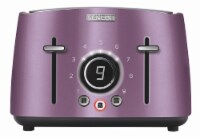 Sencor 4-Slot Toaster with Digital Button and Rack - Violet
