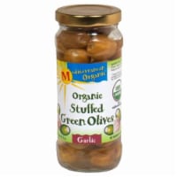 Mediterranean Organic Garlic Stuffed Green Olives