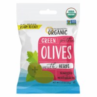 Mediterranean Organic Green Pitted Olives