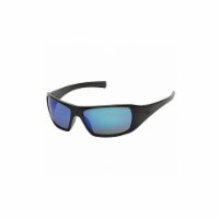 Black Frame/Ice Blue Mirror Lens