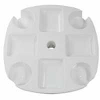 Sunnydaze Beach Umbrella Pole Drink and Snack Holder Table