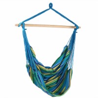 Sunnydaze Extra Large Hanging Indoor-Outdoor Hammock Chair Swing - Ocean Breeze