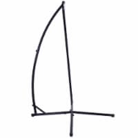 Sunnydaze X-Stand for Hanging Hammock Chairs Black Powder-Coated Steel Frame