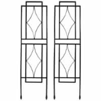 Sunnydaze 30 in Steel Wire Contemporary Garden Plant Trellis - Set of 2