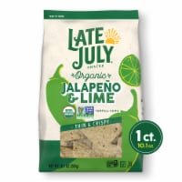 Late July Snacks Thin And Crispy Organic Tortilla Chips Jalapeno & Lime Perspective: Main