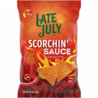 Late July Snacks Scorchin' Sauce Corn Tortilla Chips Perspective: Main