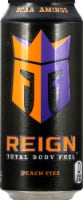 Reign® Peach Fizz Energy Drink Can Perspective: Main
