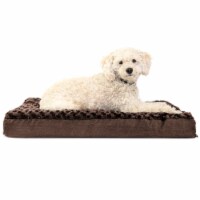 FurHaven Ultra Plush Deluxe Orthopedic Pet Bed|Medium, Chocolate