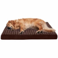 FurHaven Ultra Plush Deluxe Orthopedic Pet Bed|Jumbo, Chocolate