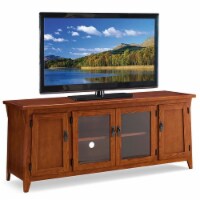 Leick Home Riley Holliday Canted Side 60  TV Console in Russet