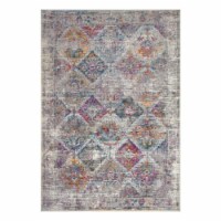 596189 Calian Vintage Patchwork Boho Chic Faded Area Rug Rectangle 3'9  x 5'9
