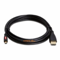 Cmple MICRO HDMI to HDMI Cable Gold Plated for Cell Phones - 10 FEET.