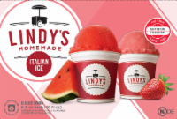 Lindy's Homemade Watermelon Strawberry Combo Italian Ice