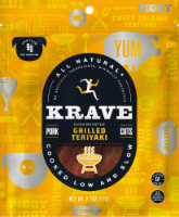 KRAVE Gourmet Pork Cuts Grilled Sweet Teriyaki Jerky