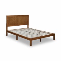 MUSEHOMEINC 12 Inch Teak Solid Wood Platform Bed Frame with Wooden Slats Full 1 Piece Fry s Food Stores