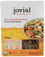 Jovial  Organic Einkorn Fusilli Whole Wheat Pasta