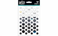 Dayspring Cards 187262 Bible Journaling-Epoxy Stickers-Mini Hexies-Black Eyed Pea Mix - 53 Pi