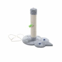 Armarkat Mouse Shape Real Wood Cat Scratcher Toy  Sisal Scratching Post For Kitty TraInIng