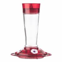 More Birds Ruby 10 Oz. Glass Hummingbird Feeder 35-RUB