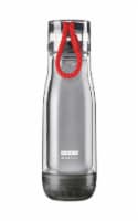 Zoku 6506216 16 oz Gray Glass BPA Free Water Bottle