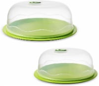 Ozeri INSTAVAC Domed Food Storage Container, 4-Piece Nesting Set with Vacuum Seal, BPA-Free
