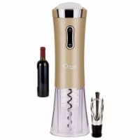 Ozeri Nouveaux II Electric Wine Opener with Foil Cutter, Wine Pourer and Stopper