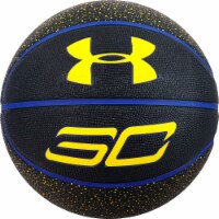 Under Armour Stephen Curry Mini Basketball - Purple/Yellow Perspective: Main