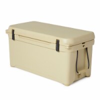 ENGEL 74 Quart 75 Can High Performance Roto Molded Ice Cooler Chest, Tan