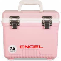 ENGEL 7.5-Quart EVA Gasket Seal Ice and DryBox Cooler with Carry Handles, Pink