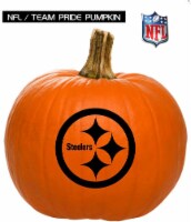 Pumpkin Patch Pals Painted Pittsburgh Steelers Pumpkin - Each Perspective: Main