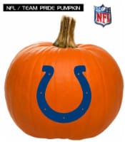 Pumpkin Patch Pals Painted Sports NFL Colts Pumpkin - Each Perspective: Main