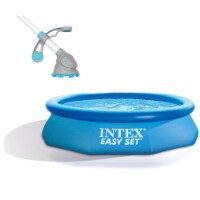 Intex 10' x 30 Easy Set Above Ground Pool + Kokido Krill Automatic Vacuum