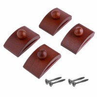PrecisionQuiltingTools Dark Classy Clamps Wooden Quilt Wall Hangers - 4 Large Clips & Screws