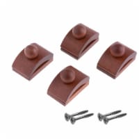 Precision Quilting Tools Wooden Quilt Wall Hangers (Dark) - 4 Small Clips & Screws
