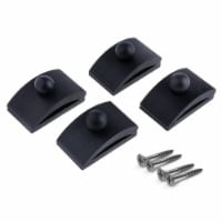 Precision Quilting Tools Wooden Quilt Wall Hangers - 4 Large Clips (Black)