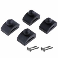 Precision Quilting Tools Wooden Quilt Wall Hangers - 4 Small Clips (Black)