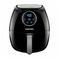 Chefman Digital Air Fryer with Flat Basket - Black