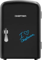 Chefman Mini Portable Eraser Board Personal Fridge - Black