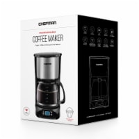 Chefman Stainless Steel Programmable Electric Coffee Maker - Silver