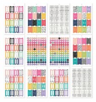 Wrapables 500pcs Transparent Sticky Notes Set, Memo Note Pads