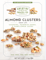 Creative Snacks Co. Almond Clusters with Cashews Pumpkin Seeds & Sunflower Seeds Perspective: Main