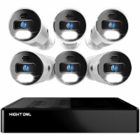 Night Owl BTN8826L Indoor/Outdoor 6-Camera Wired 4K Ultra HD 2TB NVR Spotlight Surveillanc
