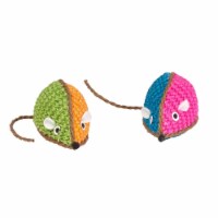 Kylies Brights IDC10091 Two Toned Raffia Mouse Toy Perspective: Main