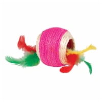 Kylies IDC10186 Chomper Jute Ball Feathers