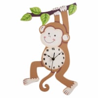 Fantasy Fields Kids Sunny Safari Monkey Wall Clock, Brown TD-0081AR