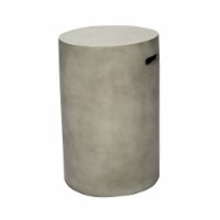 Peaktop Firepit Outdoor Gas Fire Pit Cylinder Concrete Storage Gray HT24170AA
